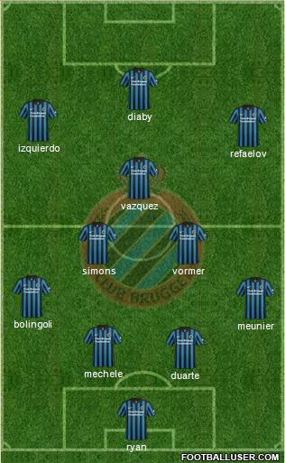 Club Brugge KV Formation 2015