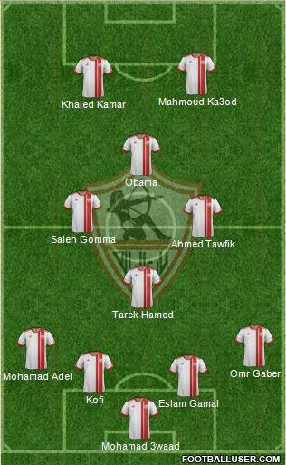 Zamalek Sporting Club Formation 2015