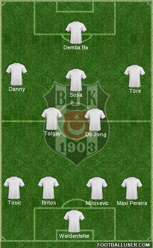 Besiktas JK Formation 2015