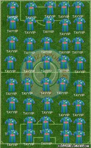 Çaykur Rizespor Formation 2015