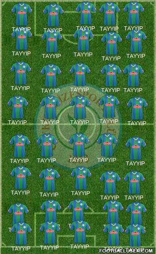 Çaykur Rizespor football formation