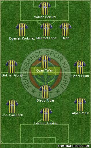 Fenerbahçe SK Formation 2015