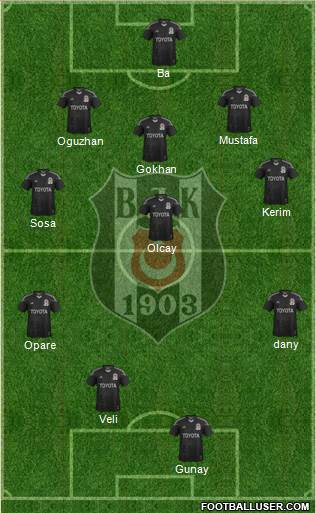 Besiktas JK Formation 2015