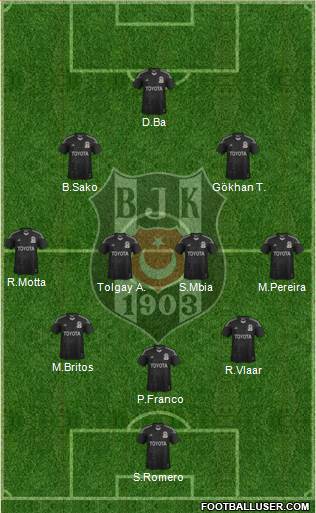 Besiktas JK Formation 2015