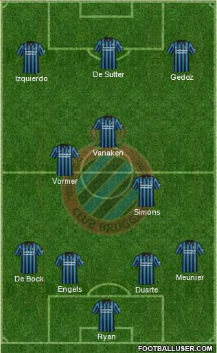 Club Brugge KV Formation 2015