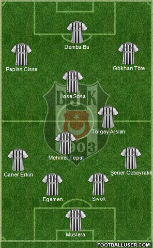 Besiktas JK Formation 2015