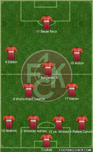 1.FC Kaiserslautern Formation 2015