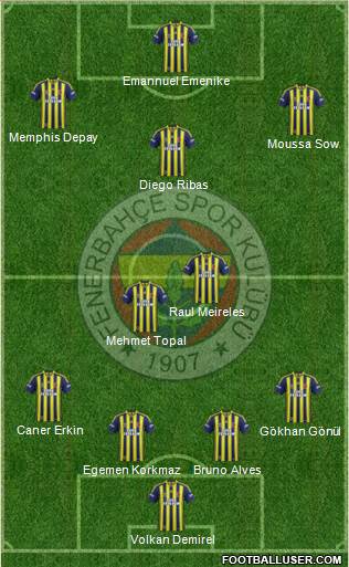 Fenerbahçe SK Formation 2015