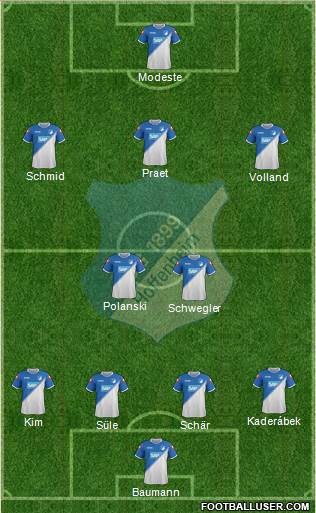 TSG 1899 Hoffenheim Formation 2015