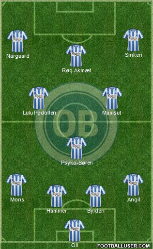 Odense Boldklub Formation 2015