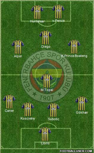 Fenerbahçe SK Formation 2015