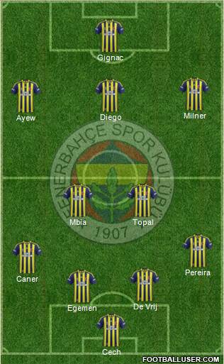Fenerbahçe SK Formation 2015