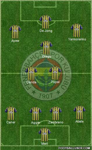 Fenerbahçe SK Formation 2015
