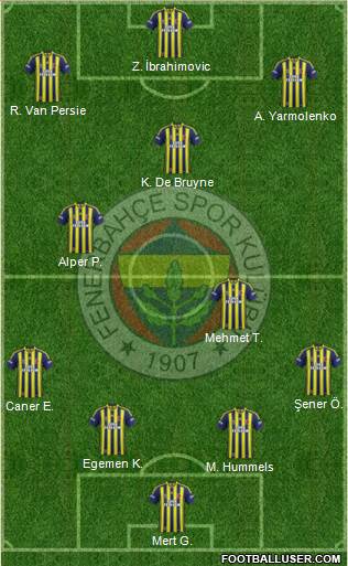 Fenerbahçe SK Formation 2015