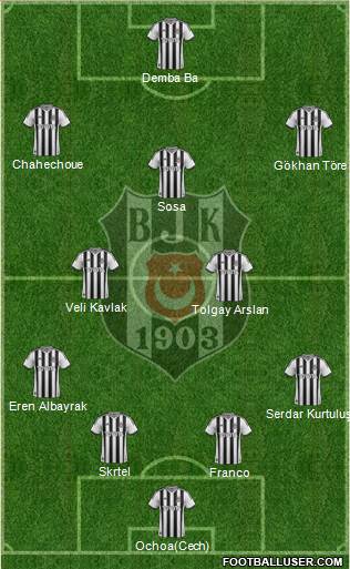 Besiktas JK Formation 2015