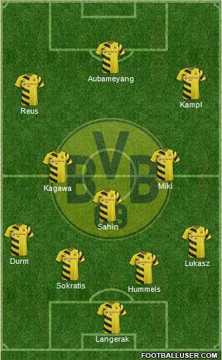 Borussia Dortmund Formation 2015