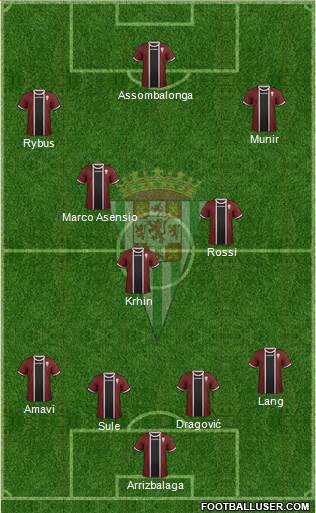 Córdoba C.F., S.A.D. Formation 2015