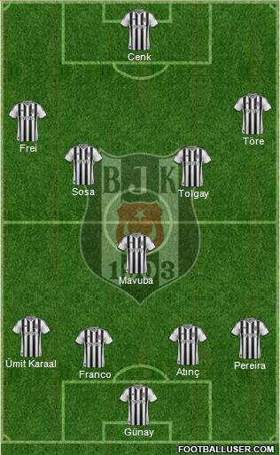 Besiktas JK Formation 2015
