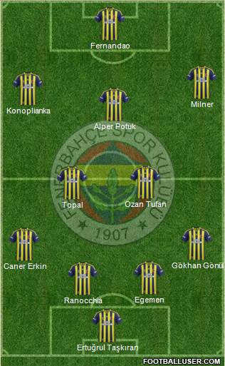 Fenerbahçe SK Formation 2015