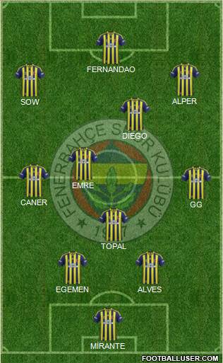 Fenerbahçe SK Formation 2015