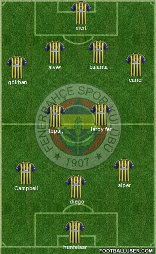 Fenerbahçe SK Formation 2015