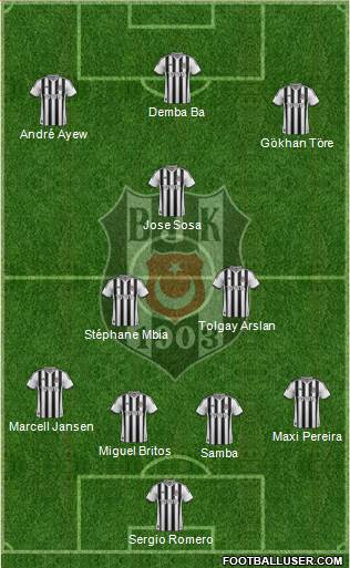 Besiktas JK Formation 2015