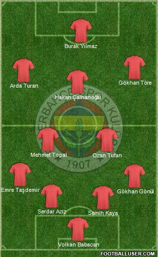 Fenerbahçe SK Formation 2015