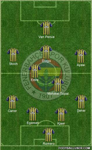 Fenerbahçe SK Formation 2015