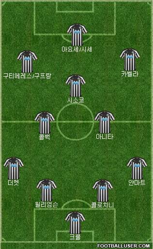 Newcastle United Formation 2015