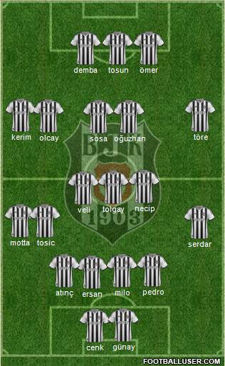 Besiktas JK Formation 2015
