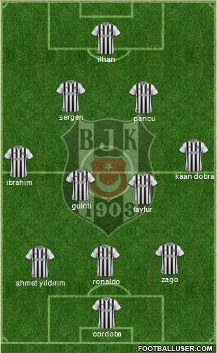 Besiktas JK Formation 2015