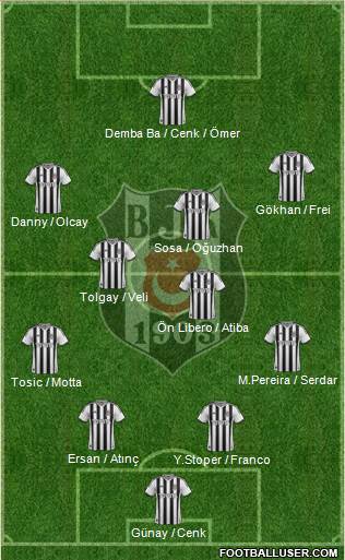 Besiktas JK Formation 2015