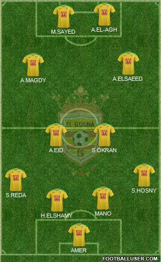 El Gouna FC Formation 2015