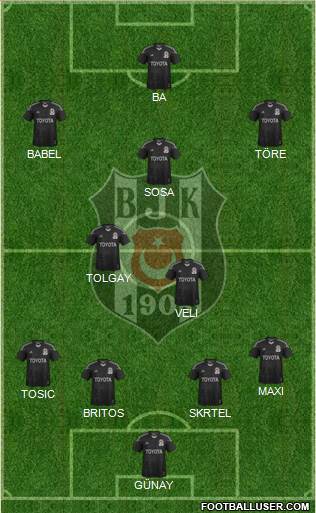 Besiktas JK Formation 2015