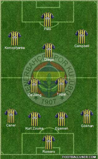 Fenerbahçe SK Formation 2015