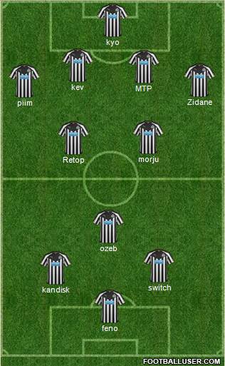 Newcastle United Formation 2015