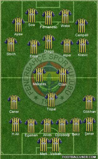Fenerbahçe SK Formation 2015