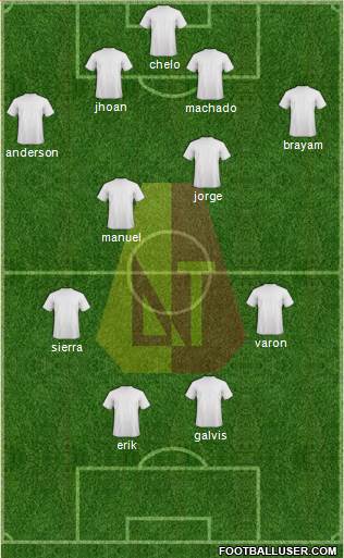 CC Deportes Tolima Formation 2015