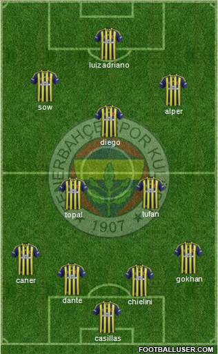 Fenerbahçe SK Formation 2015
