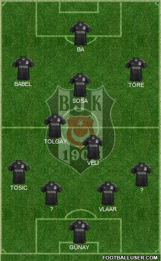 Besiktas JK Formation 2015