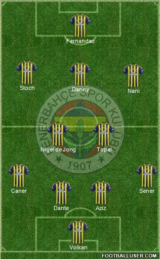 Fenerbahçe SK Formation 2015