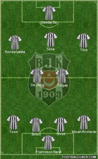 Besiktas JK Formation 2015