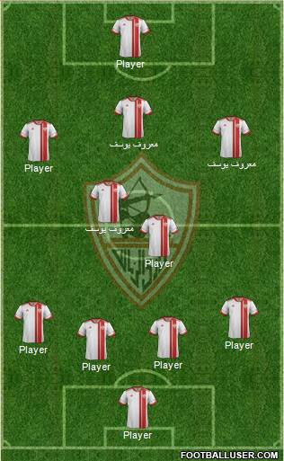 Zamalek Sporting Club Formation 2015
