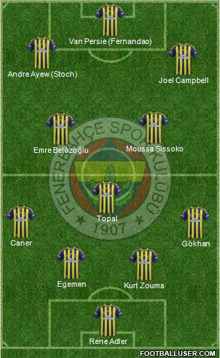 Fenerbahçe SK Formation 2015