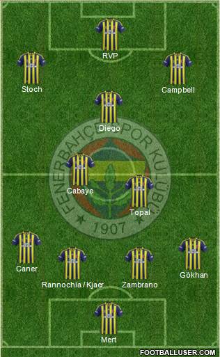 Fenerbahçe SK Formation 2015