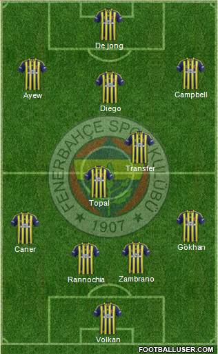 Fenerbahçe SK Formation 2015