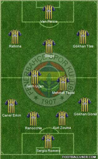 Fenerbahçe SK Formation 2015