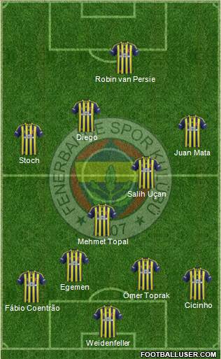 Fenerbahçe SK Formation 2015