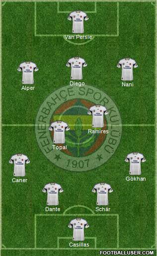 Fenerbahçe SK Formation 2015