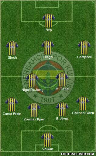 Fenerbahçe SK Formation 2015